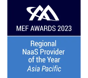 Mef awards 2023 regional NaaS provider of the year asia pasific